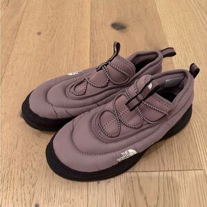 The North Face Mauve-Taupe Quilted Slip-On Sneakers